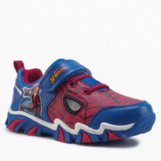 Spiderman Masko Erkek Çocuk Cırtlı Sneaker Ayakkabı