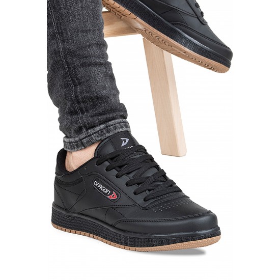 Ayakkabix Sneaker Erkek Spor Ayakkabı Günlük Yürüyüş Siyah-cilt