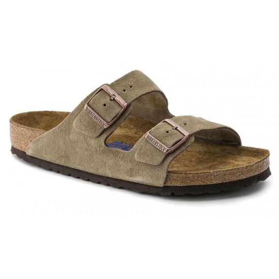 Birkenstock 951313 Tabanı ve Kemeri Hakiki Deri Terlik Kum