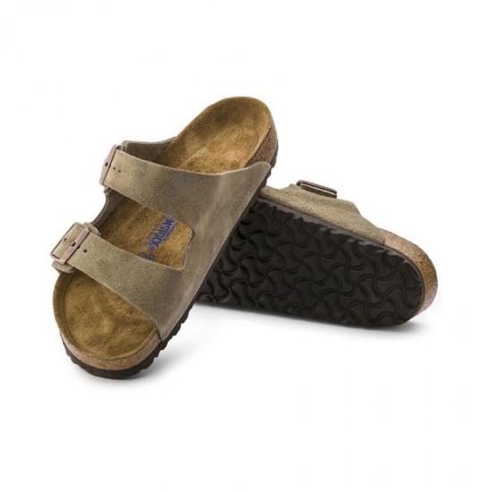 Birkenstock 951313 Tabanı ve Kemeri Hakiki Deri Terlik Kum