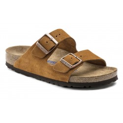 Birkenstock 951313 Tabanı ve Kemeri Hakiki Deri Terlik Camel