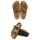 Birkenstock 951313 Tabanı ve Kemeri Hakiki Deri Terlik Camel