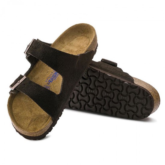 Birkenstock 951313 Tabanı ve Kemeri Hakiki Deri Terlik Kahve-nubuk