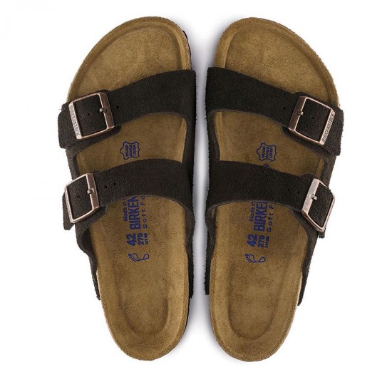 Birkenstock 951313 Tabanı ve Kemeri Hakiki Deri Terlik Kahve-nubuk