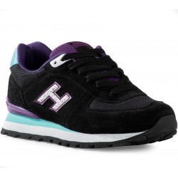 Hammer Jack Ferum Hakiki Deri Erkek Kadın Spor Ayakkabı Siyah-mor