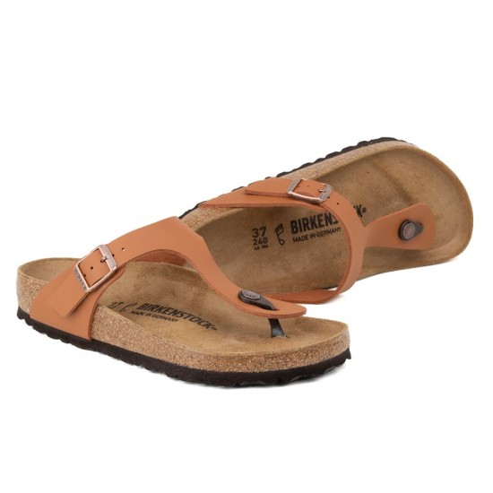 Birkenstock Gizeh BS Parmak Arası Hakiki Deri Terlik Taba