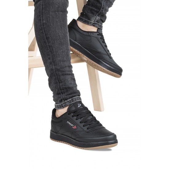 Ayakkabix Dragon Sneaker Erkek Spor Ayakkabı Siyah-cilt