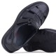 Ghattix 145 Hakiki Deri Delikli Cırt Sandalet Erkek Ayakkabı Siyah