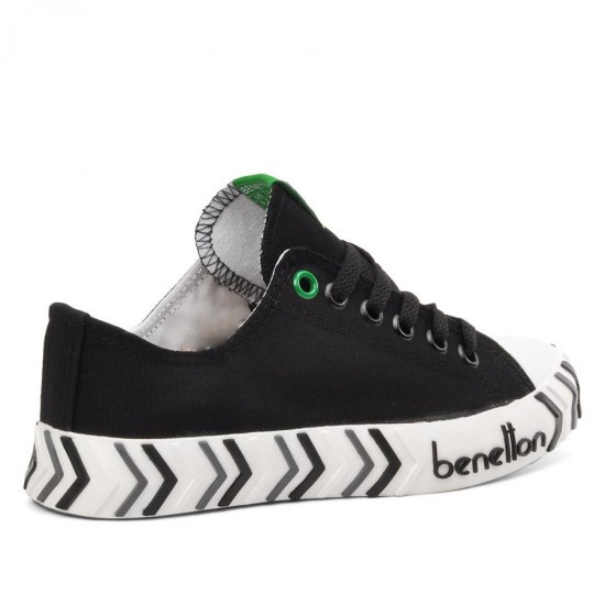 Benetton Konvers Günlük Unisex Spor Ayakkabı Siyah
