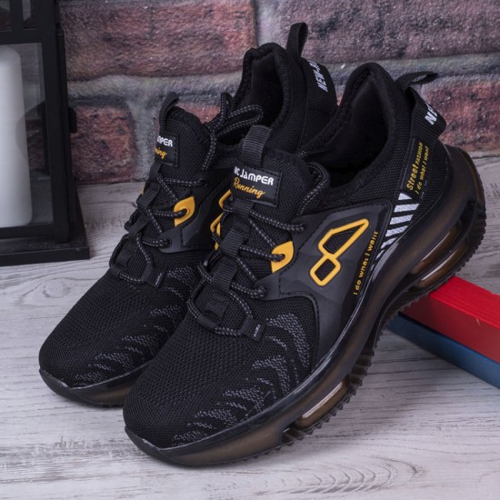 Ghattix Mark21 Air Maks Balon Taban Erkek Spor Ayakkabı Siyah-sari Ghattix Mark21 Air Maks Balon Taban Erkek Spor Ayakkabı Siyah-sari