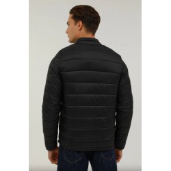 Lumberjack Colum Şişme Su Erkek Mont Kışlık Siyah