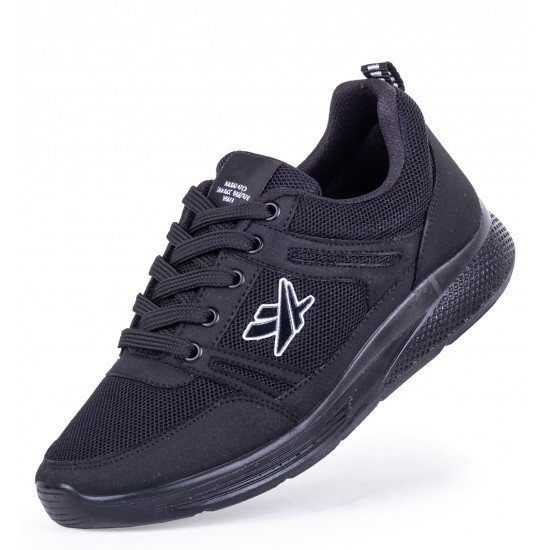 Ayakkabix Luma Günlük Erkek Spor Ayakkabı Yürüyüş Koşu Siyah Siyah