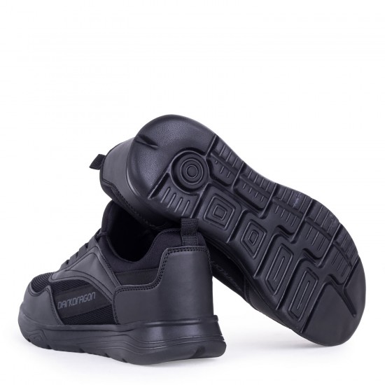 Ayakkabix Humm Günlük Erkek Spor Ayakkabı Yürüyüş Siyah Siyah
