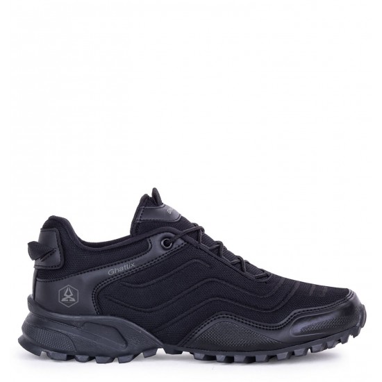 Ghattix Fzl55 Erkek Spor Ayakkabı Yürüyüş Koşu Günlük Siyah
