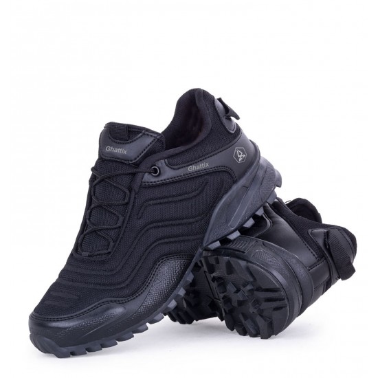 Ghattix Fzl55 Erkek Spor Ayakkabı Yürüyüş Koşu Günlük Siyah