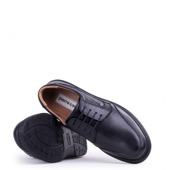 Pierre Cardin 6706 Günlük Hakiki Deri Klasik Erkek Ayakkabı Siyah