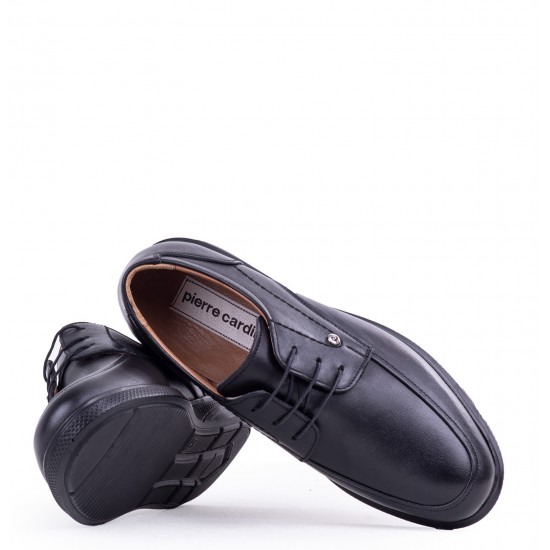 Pierre Cardin 6709 Günlük Hakiki Deri Klasik Erkek Ayakkabı Siyah