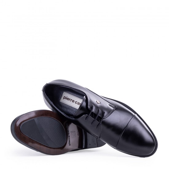 Pierre Cardin 7028 Kundura Parlak Rugan Erkek Ayakkabı Siyah Açma