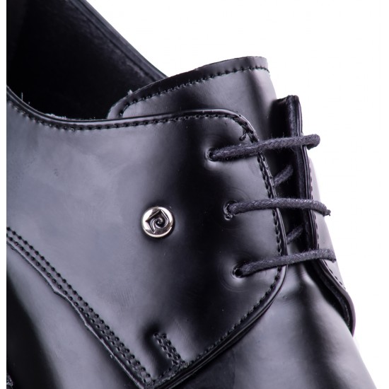 Pierre Cardin 70915 Kundura Parlak Rugan Erkek Ayakkabı Siyah Açma