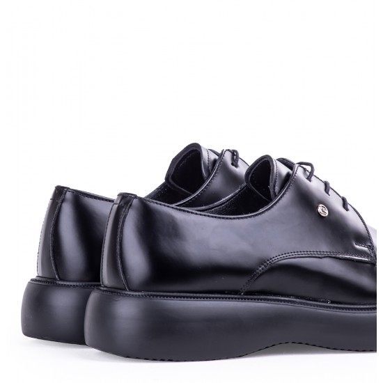 Pierre Cardin 70915 Kundura Parlak Rugan Erkek Ayakkabı Siyah Açma
