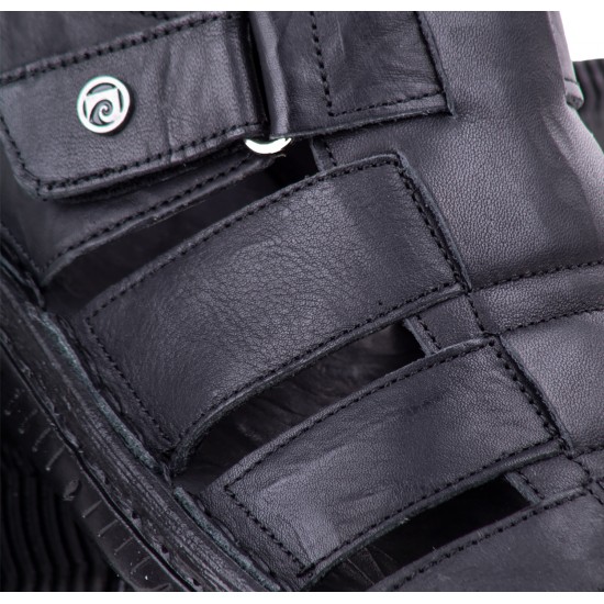 Pierre Cardin Erkek Terlik Hakiki Deri Sandalet Ayakkabı Siyah