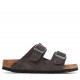 Birkenstock 951313 Tabanı ve Kemeri Hakiki Deri Terlik Velvet Grey