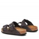 Birkenstock 951313 Tabanı ve Kemeri Hakiki Deri Terlik Velvet Grey