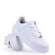 Pierre Cardin Kadın Düz Beyaz Günlük Sneaker Ayakkabı Beyaz