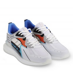 Slazenger Erkek Spor Ayakkabı Sneaker Şeffaf Balon Taban Beyaz