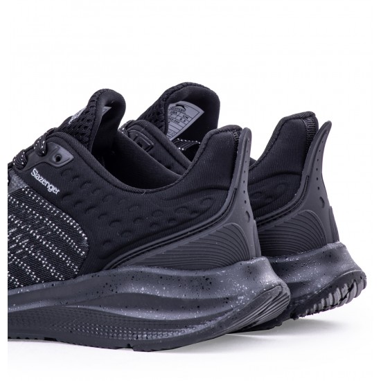 Slazenger Erkek Spor Ayakkabı Günlük Koşu Sneaker Nay Siyah