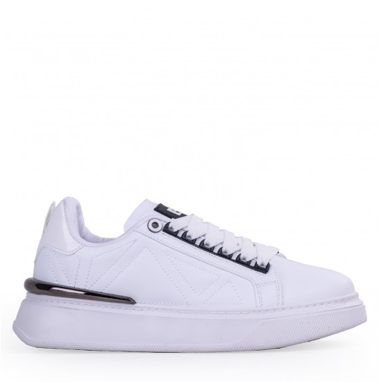 Pierre Cardin 28211 Erkek Yüksek Taban Sneaker Ayakkabı Beyaz