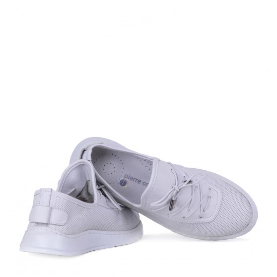 Pierre Cardin 52319 Kadın Günlük Hakiki Deri Ayakkabı Beyaz