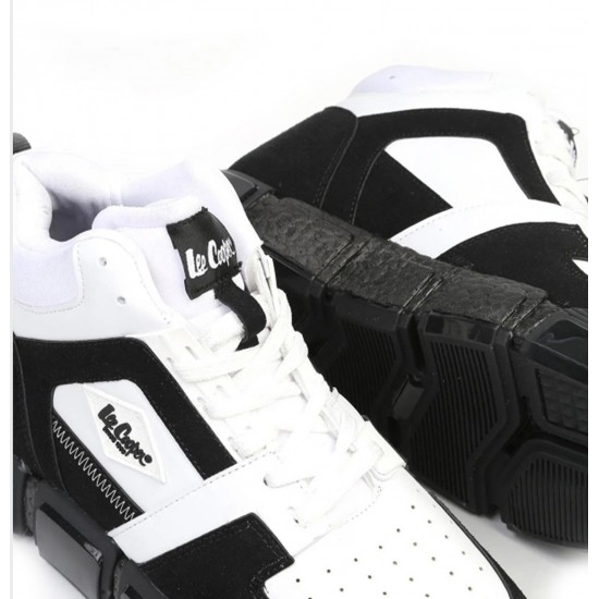 Lee Cooper 31164 Günlük Erkek Boğazlı Sneaker Ayakkabı Siyah Beyaz