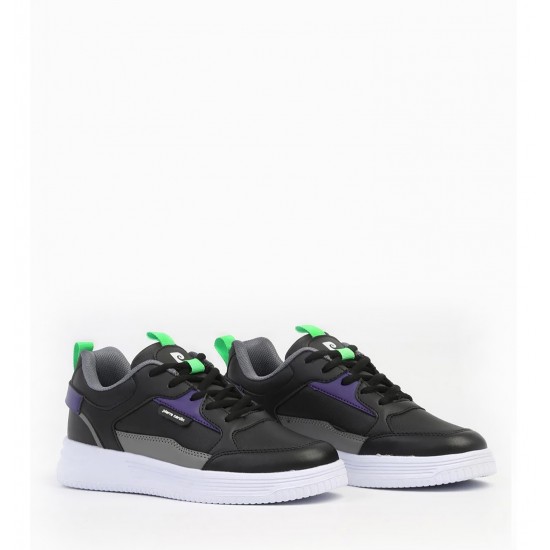 Pierre Cardin Kadın Günlük Yürüyüş Sneaker Ayakkabı Siyah Beyaz