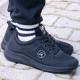 Ghattix Kula Günlük Erkek Spor Ayakkabı Yürüyüş Koşu Siyah Siyah