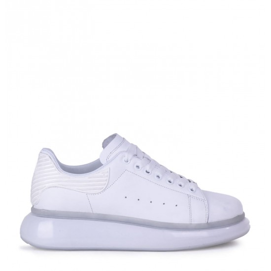 Pierre Cardin Hakiki Deri Erkek Sneaker Ayakkabı 10205 Beyaz