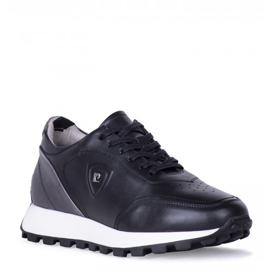 Pierre Cardin 335738 Erkek Yüksek Taban Sneaker Ayakkabı Siyah