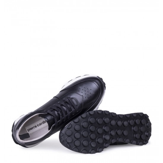 Pierre Cardin 335738 Erkek Yüksek Taban Sneaker Ayakkabı Siyah