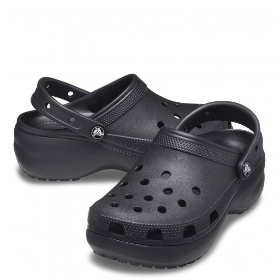 Crocs Classic Platform Clog Günlük Unisex Terlik Black