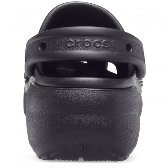 Crocs Classic Platform Clog Günlük Unisex Terlik Black