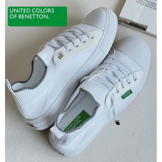Benetton 10233 Kadın Günlük Sneaker Ayakkabı Beyaz