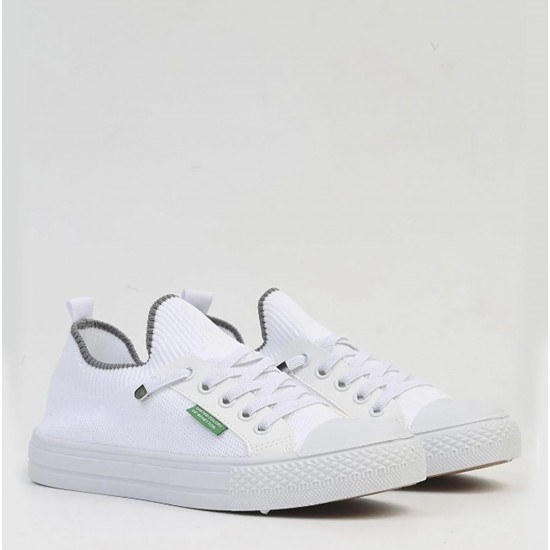 Benetton 10233 Kadın Günlük Sneaker Ayakkabı Beyaz