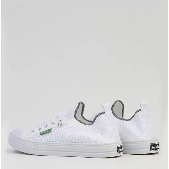 Benetton 10233 Kadın Günlük Sneaker Ayakkabı Beyaz