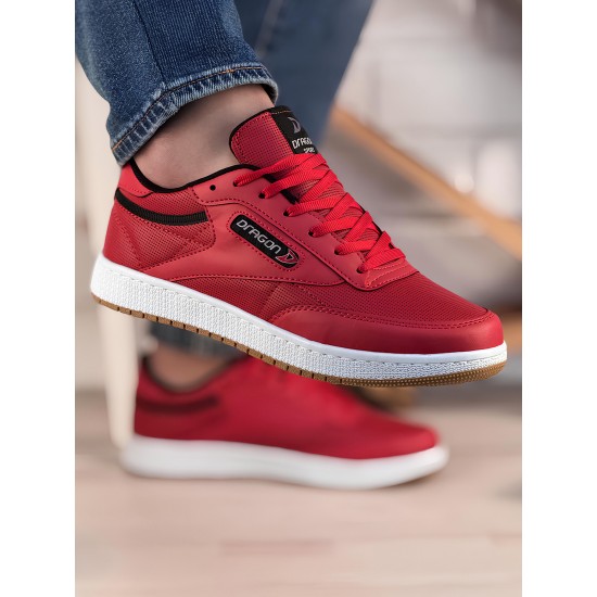 Ayakkabix Sneaker Erkek Spor Ayakkabı Günlük Yürüyüş Kırmızı Ayakkabix Sneaker Erkek Spor Ayakkabı Günlük Yürüyüş Kırmızı