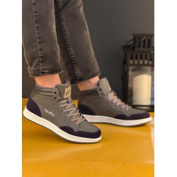 Benetton Unisex Günlük Bilekli Sneaker Ayakkabı Füme