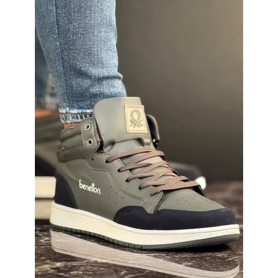 Benetton Erkek Günlük Bilekli Sneaker Ayakkabı Füme Benetton Erkek Günlük Bilekli Sneaker Ayakkabı Füme