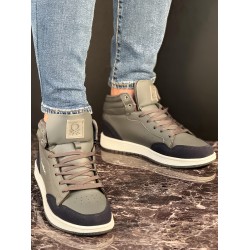 Benetton Erkek Günlük Bilekli Sneaker Ayakkabı Füme