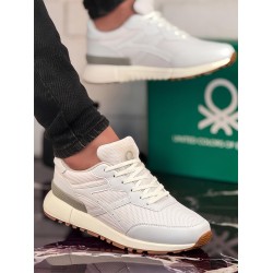 Benetton Erkek Sneaker Ayakkabı 988 Beyaz