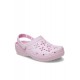 Crocs Classic Floral Cut Out Clog Kadın Terlik Pembe