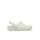 Crocs Classic Floral Cut Out Clog Kadın Terlik Krem
